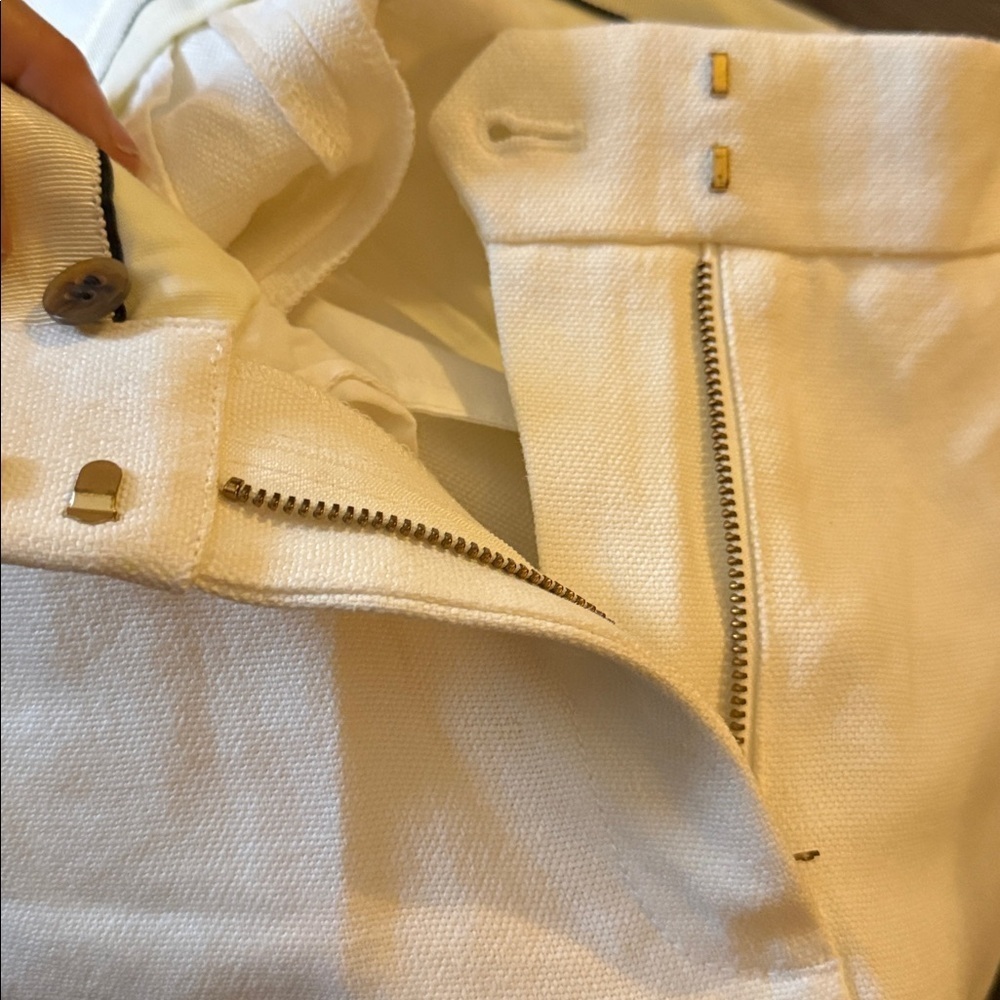 J Crew Collection Snakeskin Stripe Trouser Size 0 WHITE 59181 $795 - Picture 14 of 14
